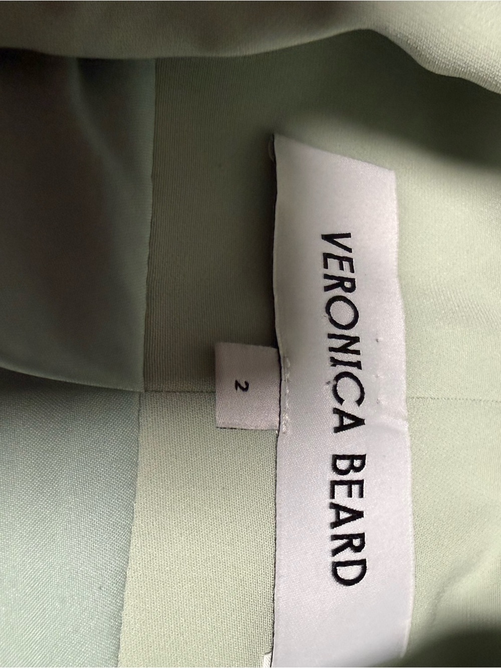 Veronica Beard Double-Breasted Sleeveless Blazer Vest in Sage Mint Green Sz 2 - Picture 5 of 6